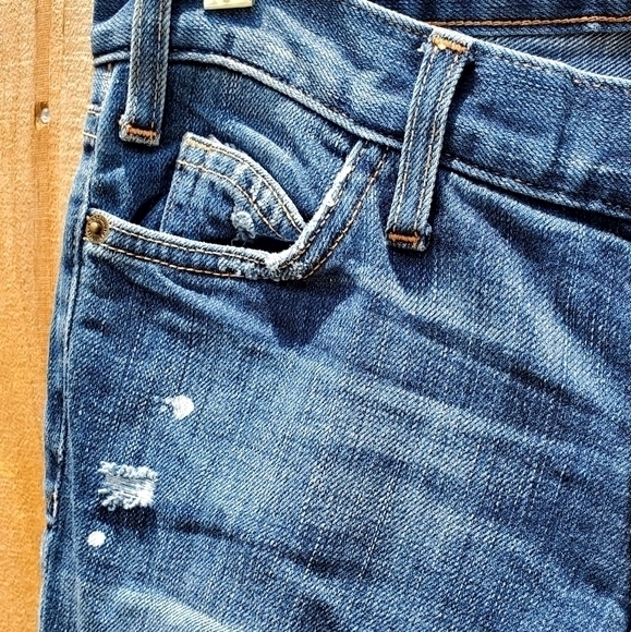 Current/Elliott Women The Skinny Loved Destroy Distressed Denim Jeans Size 24 - Picture 12 of 16